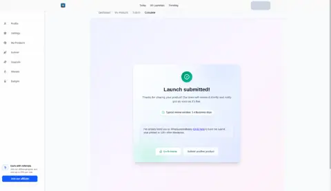 Screenshot: What Launched Today