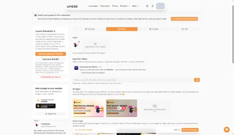 Screenshot: Uneed